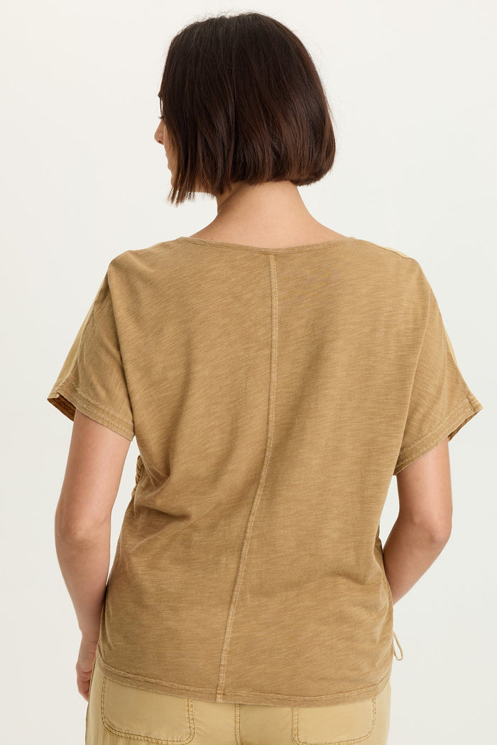 XCVI Dashell Twill Corded V-Neck Top