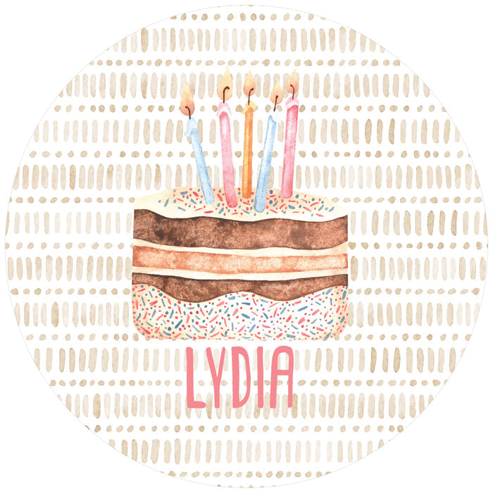 Design Your Own Plate - Birthday Cake