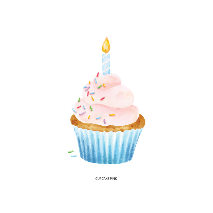 Design Your Own Plate - Cupcake Blue/Pink