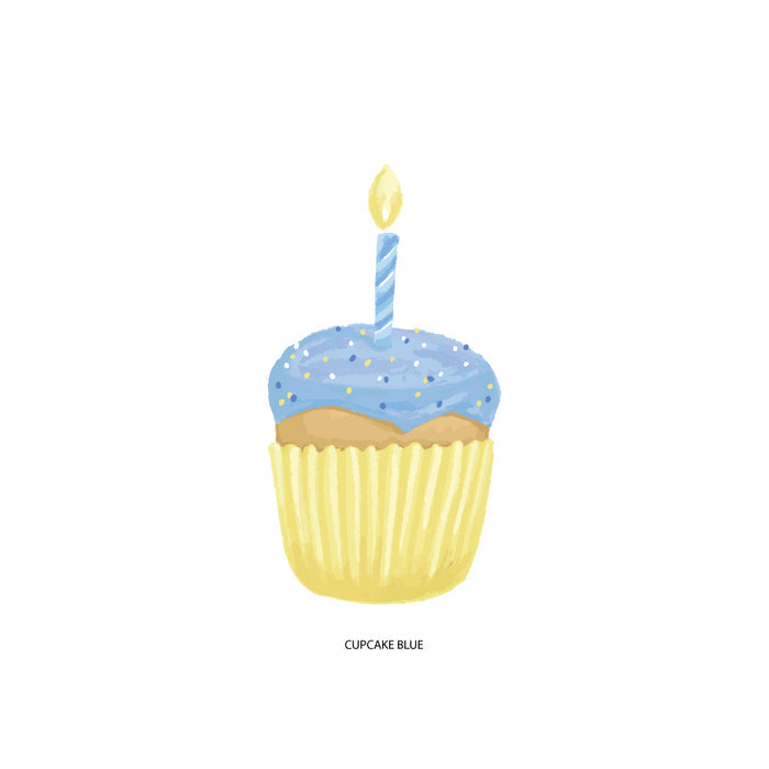 Design Your Own Plate - Cupcake Blue/Pink