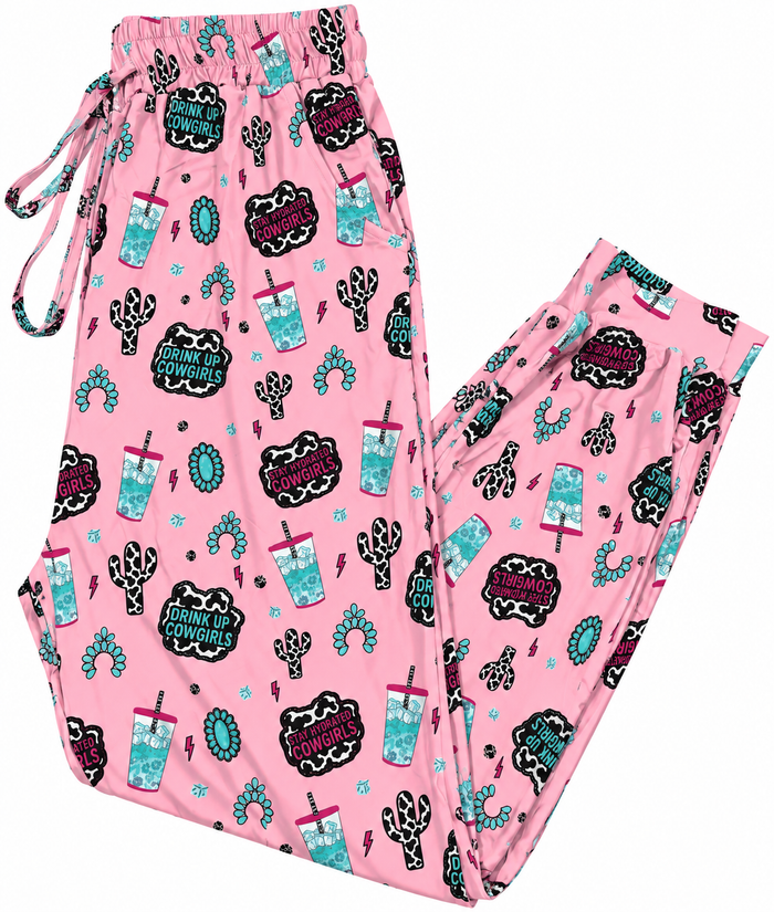 Drink Up Cowgirls Lounge Pants