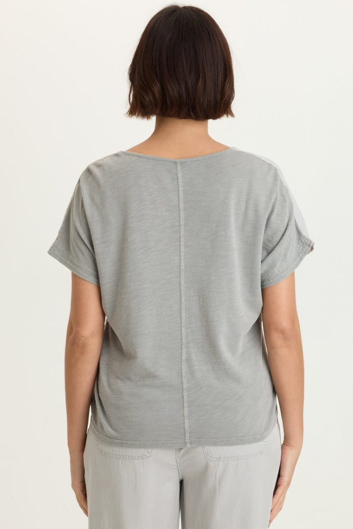XCVI Embroidered Dashell Twill Top