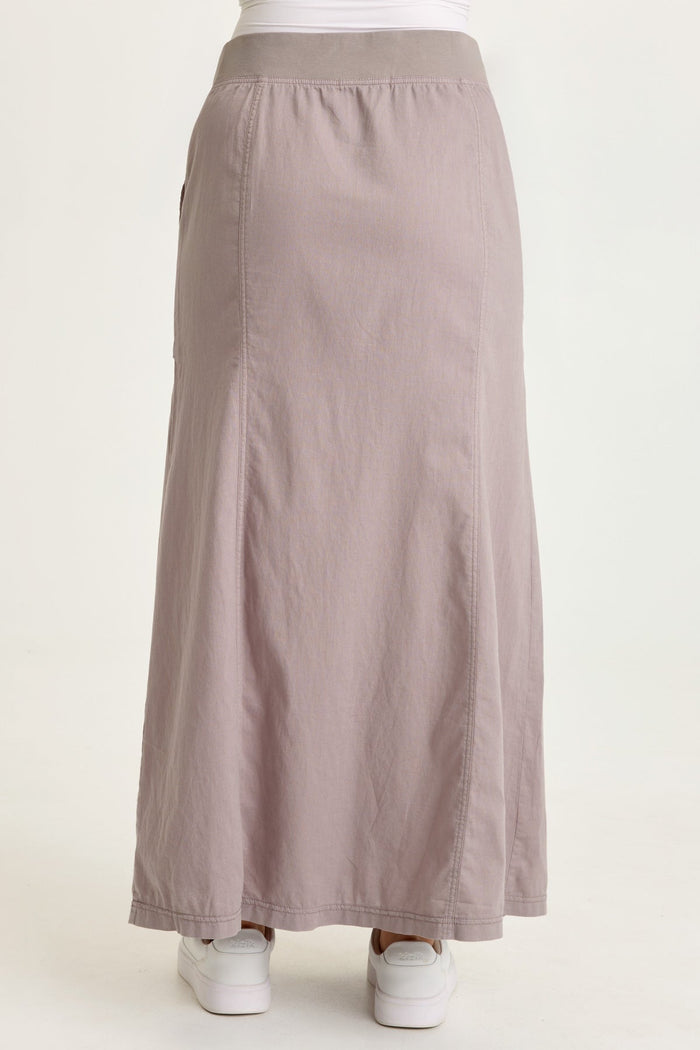 Wearables Emerie Linen Inverted Box Pleat Skirt