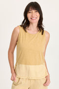 XCVI Enna Cinchable Twill Tank
