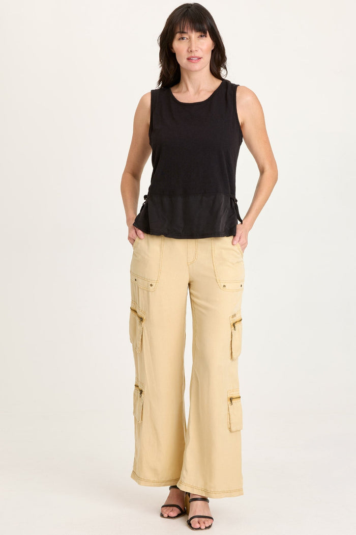 XCVI Enna Cinchable Twill Tank