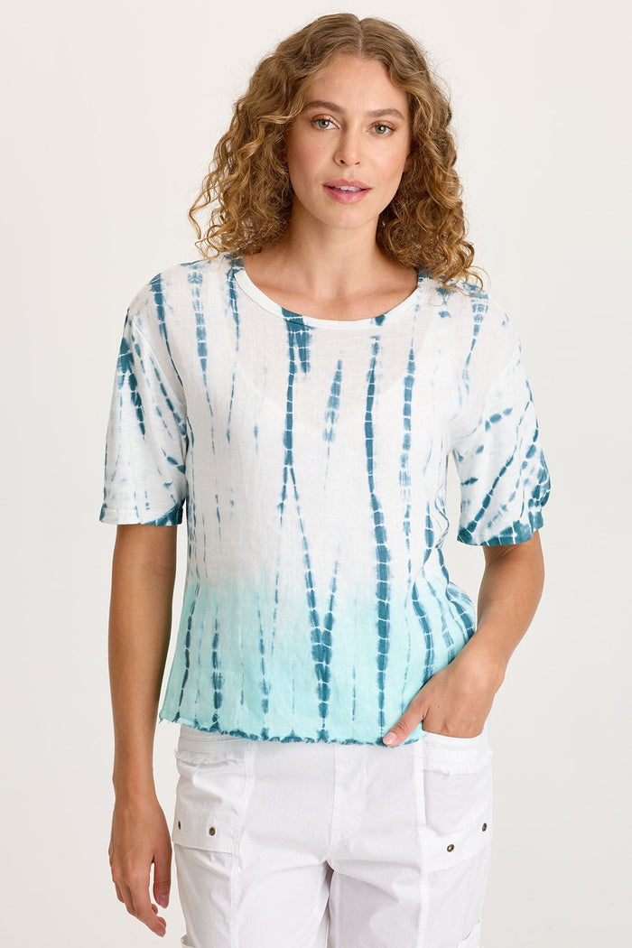 XCVI Esti Linen Short Sleeve Tee