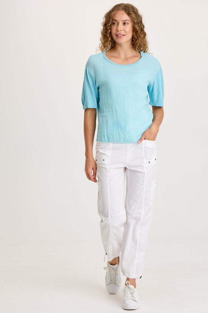 XCVI Esti Linen Short Sleeve Tee