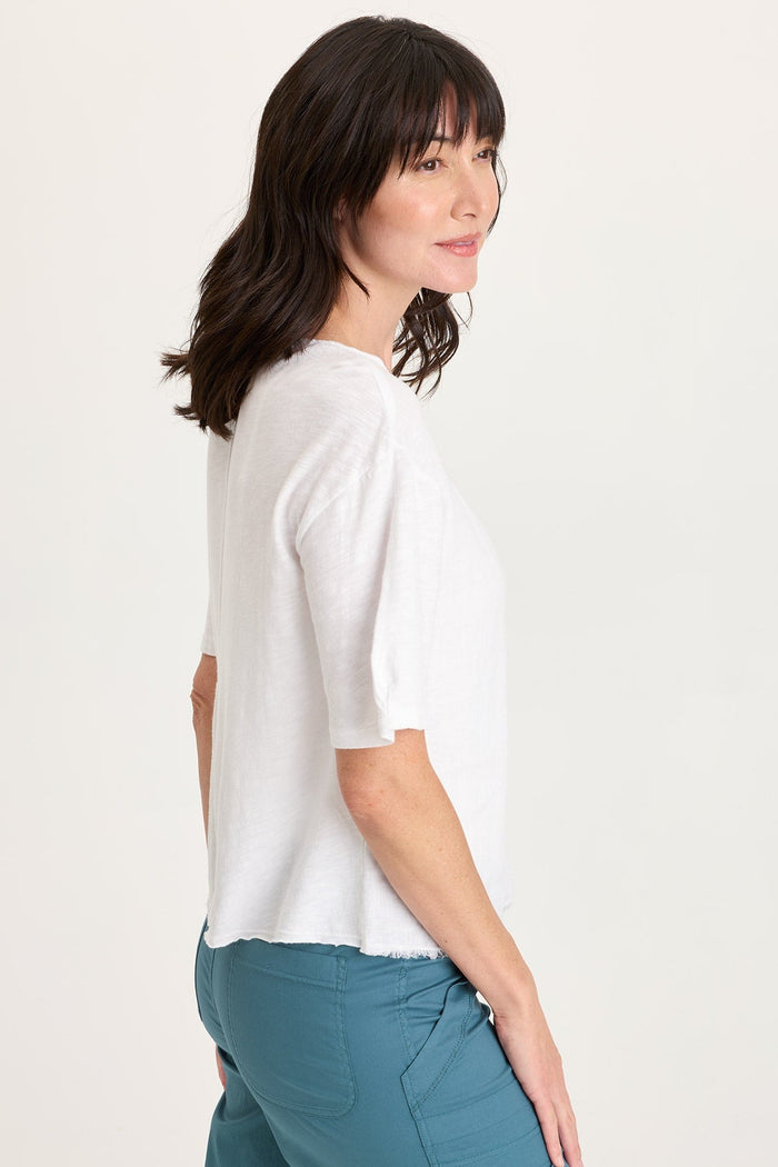 XCVI Esti Linen Short Sleeve Tee