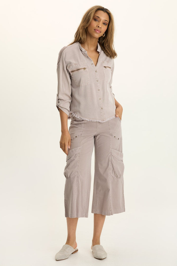 Wearables Faulkner Poplin Exaggerated Pocket Crop Pant