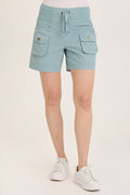 Wearables Felix Stretch Poplin Cargo Drawstring Short