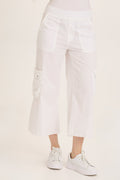 Wearables Femke Stretch Poplin Cargo Crop