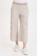 Wearables Femke Stretch Poplin Cargo Crop