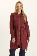 Wearables Fleece Longline Cinchable Jacket-Dress