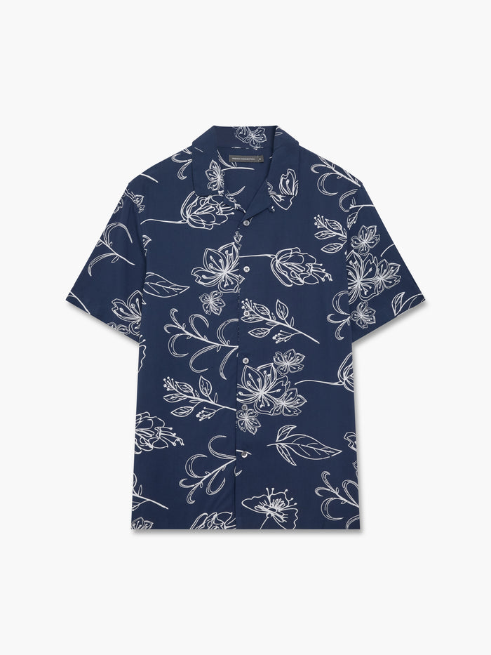 Floral Viscose Revere Short Sleeve Shirt