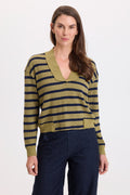 Wearables Fonz Stripe V-Neck Top