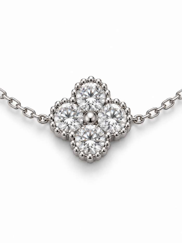 FOUR LEAF MOISSANITE S925 BRACELET