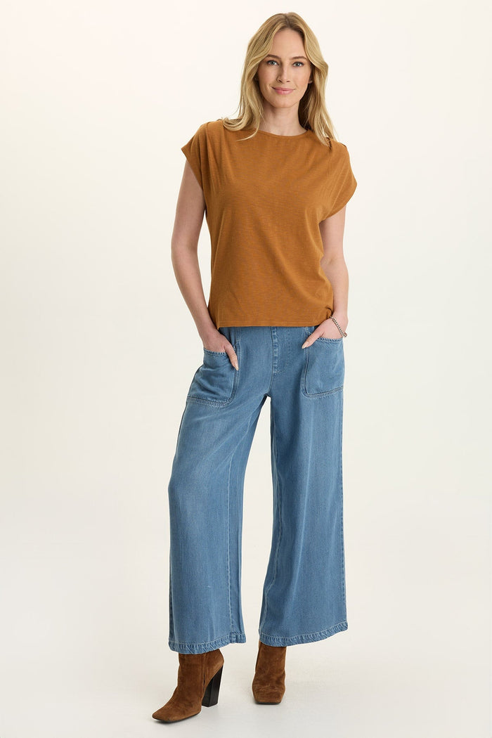 Wearables Gaia Soft Denim Wide-Leg Pant
