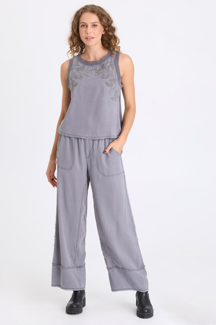 XCVI Gamal Soft Twill Wide-Leg Pant