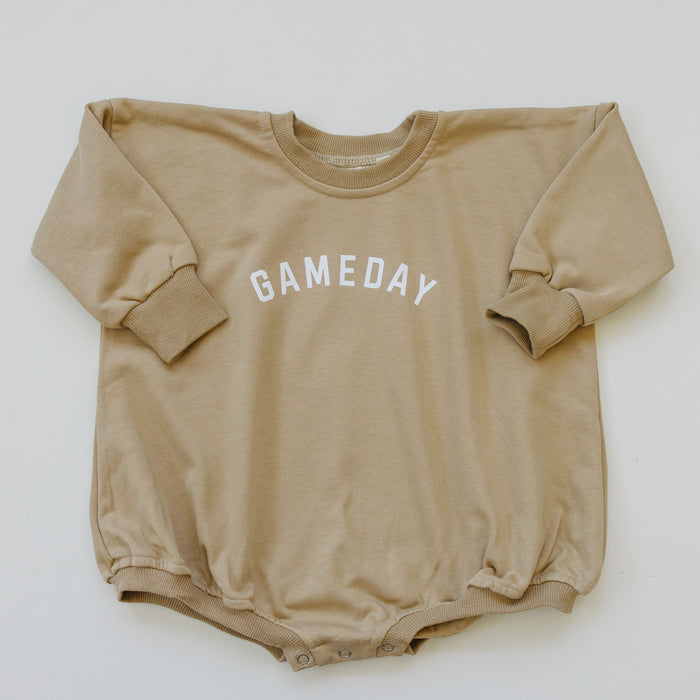 Gameday Sweatshirt Bubble Romper