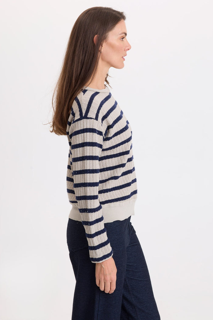 Wearables Goldie Stripe Open Crew Top