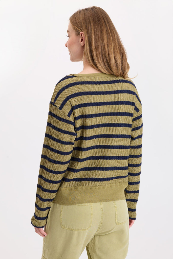 Wearables Goldie Stripe Open Crew Top