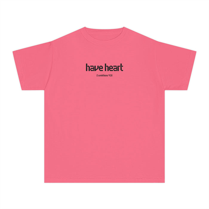 Have Heart 2 Corinthians 4:16 Boys Breast Cancer Awareness T-Shirt