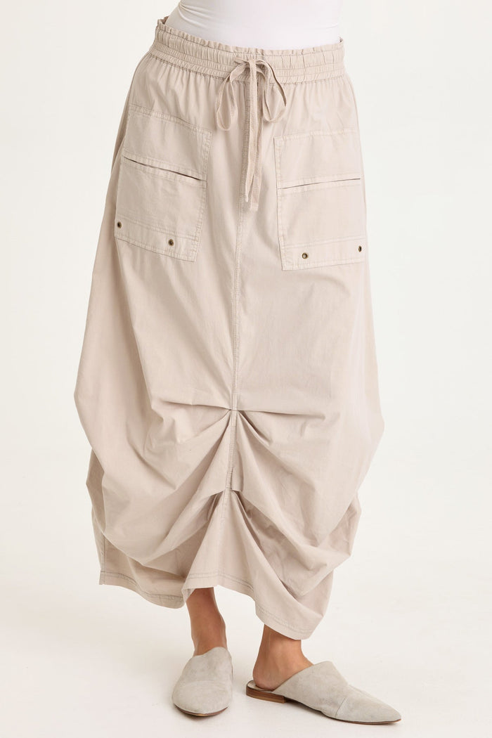 Wearables Hedvig Poplin Pleated Hem Skirt