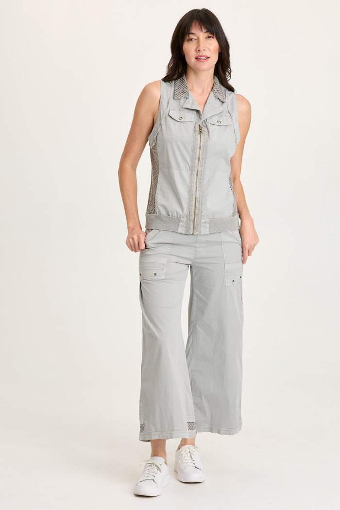 XCVI Helsa Poplin/Mesh Vest