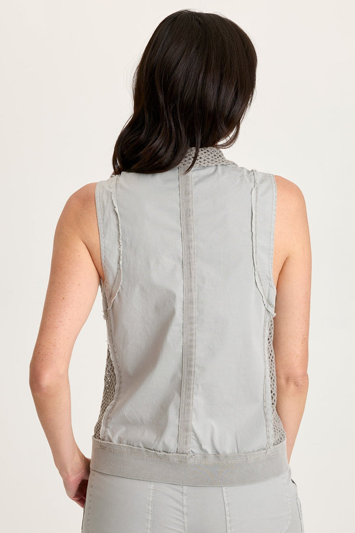 XCVI Helsa Poplin/Mesh Vest
