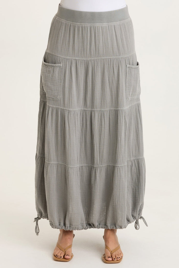XCVI Hewson Gauze Bubble Tiered Skirt