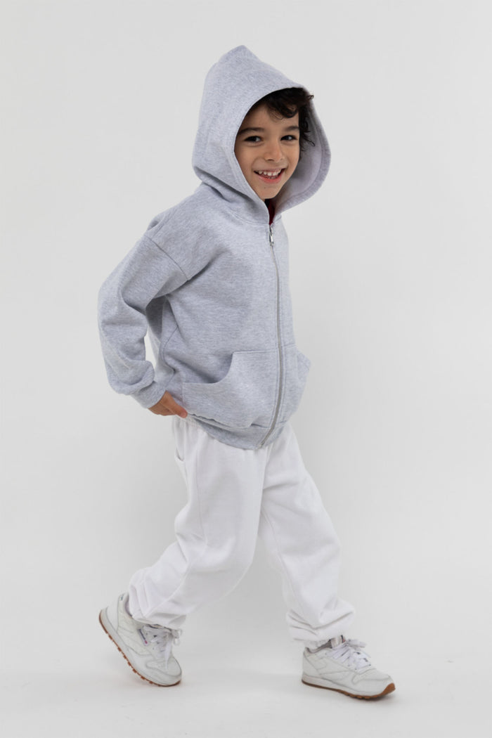 HF-110 - Kids 14oz Heavy Fleece Zip-Up Hoodie
