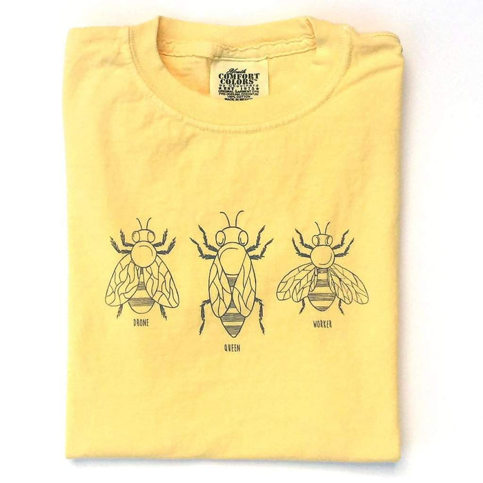 Honey Bees Short Sleeve Tee-Honey Bee Tees-Comfort Colors