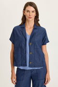 Wearables Hugh Twill Boxy Short Sleeve Jacket