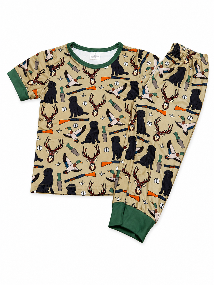 Hunt & Retrieve Milk Silk Pajama Set