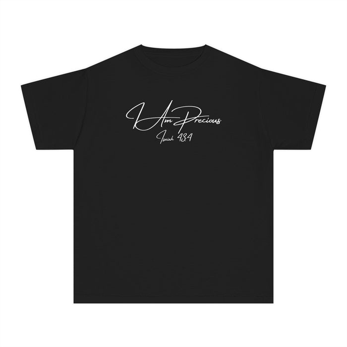 I Am Precious Isaiah 43:4 Girls Black T-Shirt