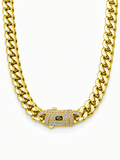 ICED CLASP CUBAN(GOLD) 10MM