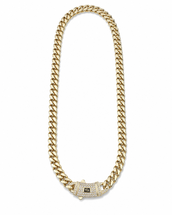ICED CLASP CUBAN(GOLD) 6MM