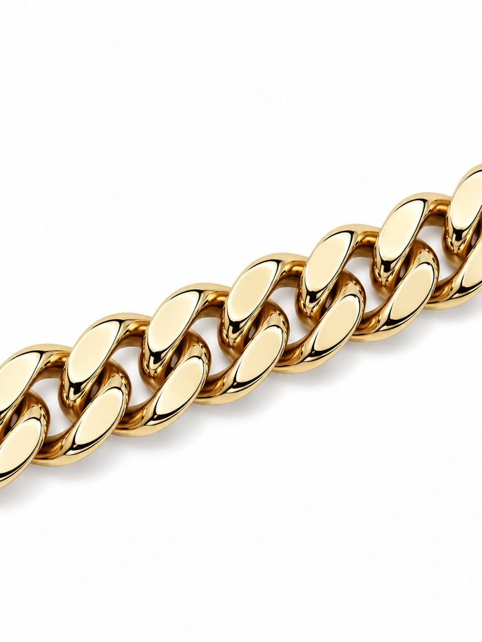 ICED CLASP CUBAN(GOLD) 8MM