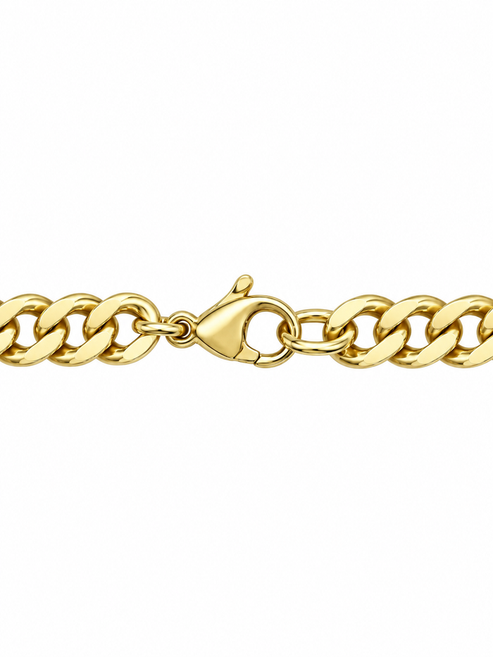 ICED CROSS (GOLD) 3MM