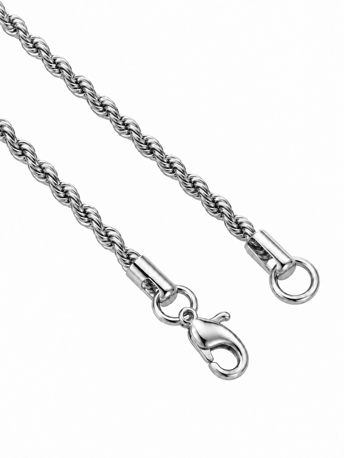 ICED CROSS (SILVER) 3MM