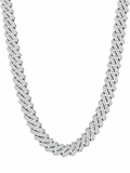ICEOUT CUBAN CHAIN(SILVER) 15MM
