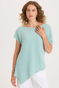 XCVI Imrie Off-Shoulder Asymmetrical Hem Top