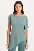 XCVI Imrie Off-Shoulder Asymmetrical Hem Top