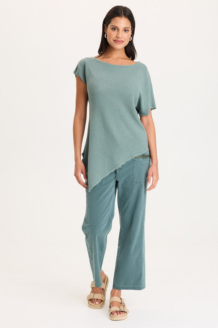 XCVI Imrie Off-Shoulder Asymmetrical Hem Top