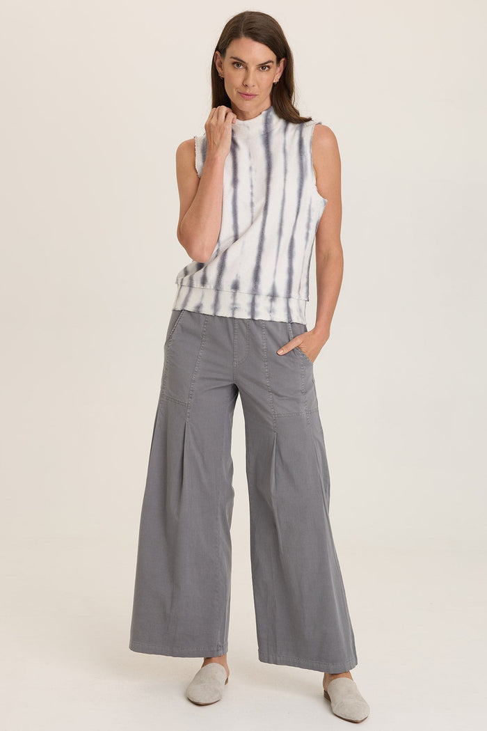 Wearables Isolde Mock Neck Crepe Knit Tank