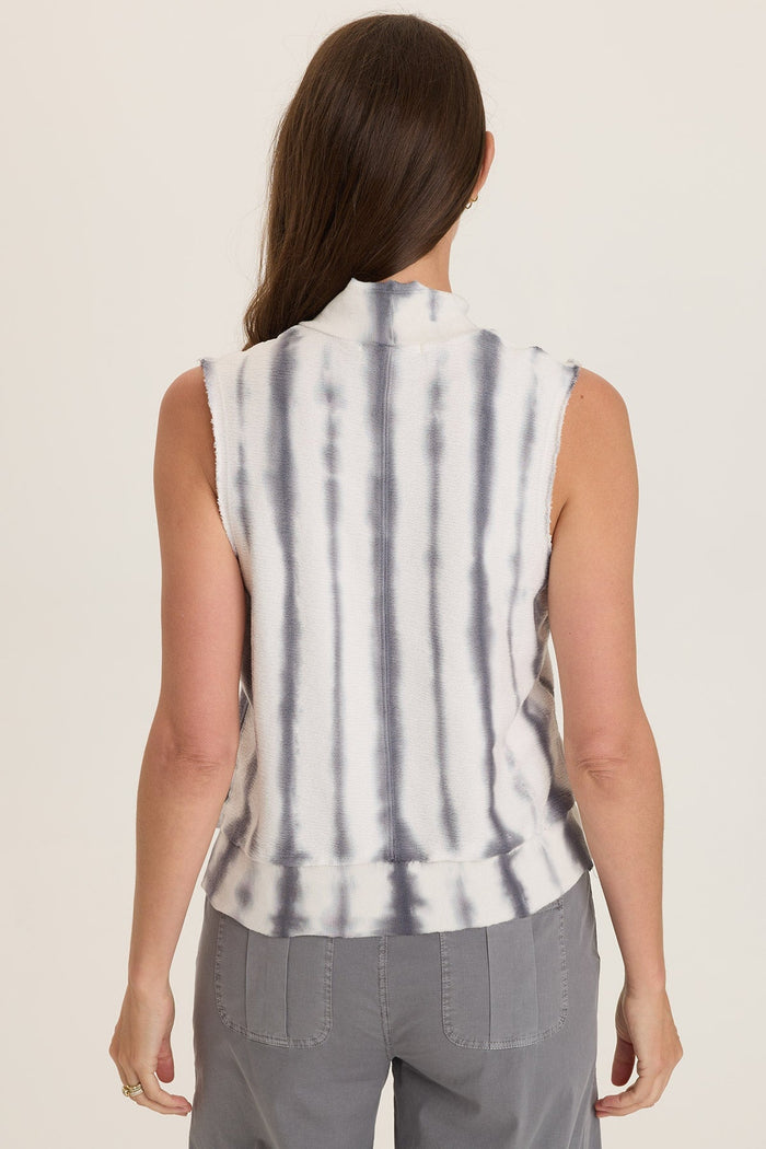 Wearables Isolde Mock Neck Crepe Knit Tank