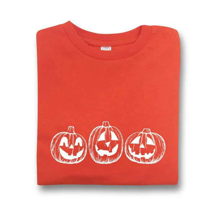 Jack-o-lantern Short Sleeve Tee-Honey Bee Tees-