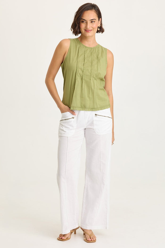 Wearables Jerilene Voile Pintuck Tank