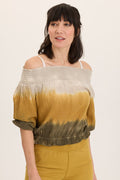 Wearables Jolia Gauze Off-Shoulder Billow Sleeve Top
