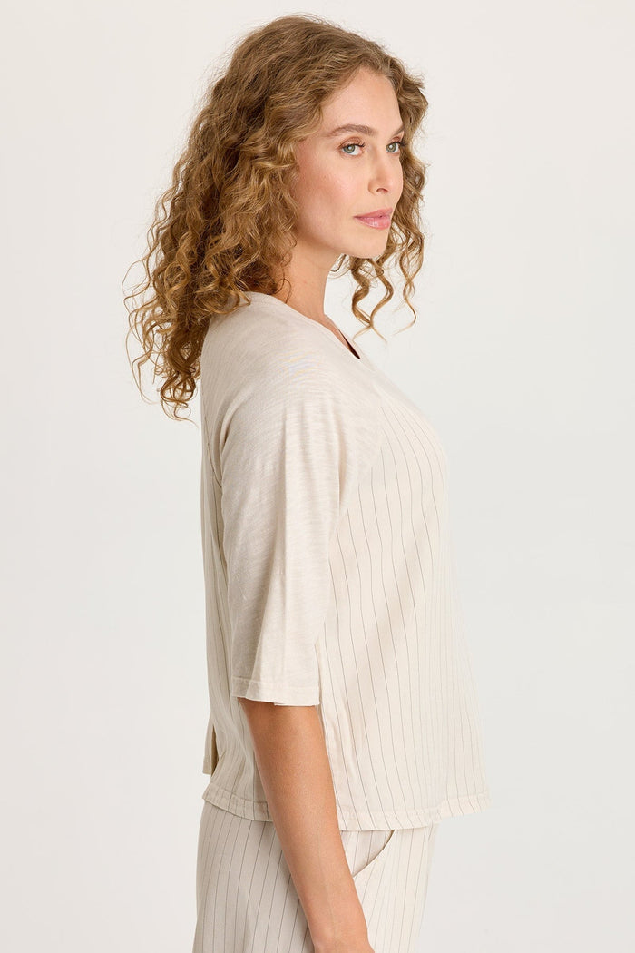 XCVI Jory Pinstripe Raglan Top